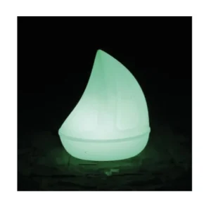Finale Aktion Schwimmende LED Leuchte 25x15x20 cm (Segelboot)